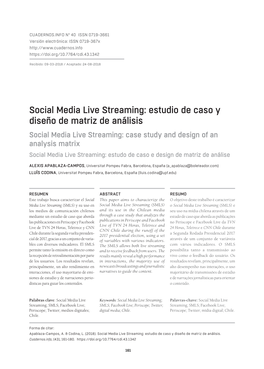 Social Media Live Streaming