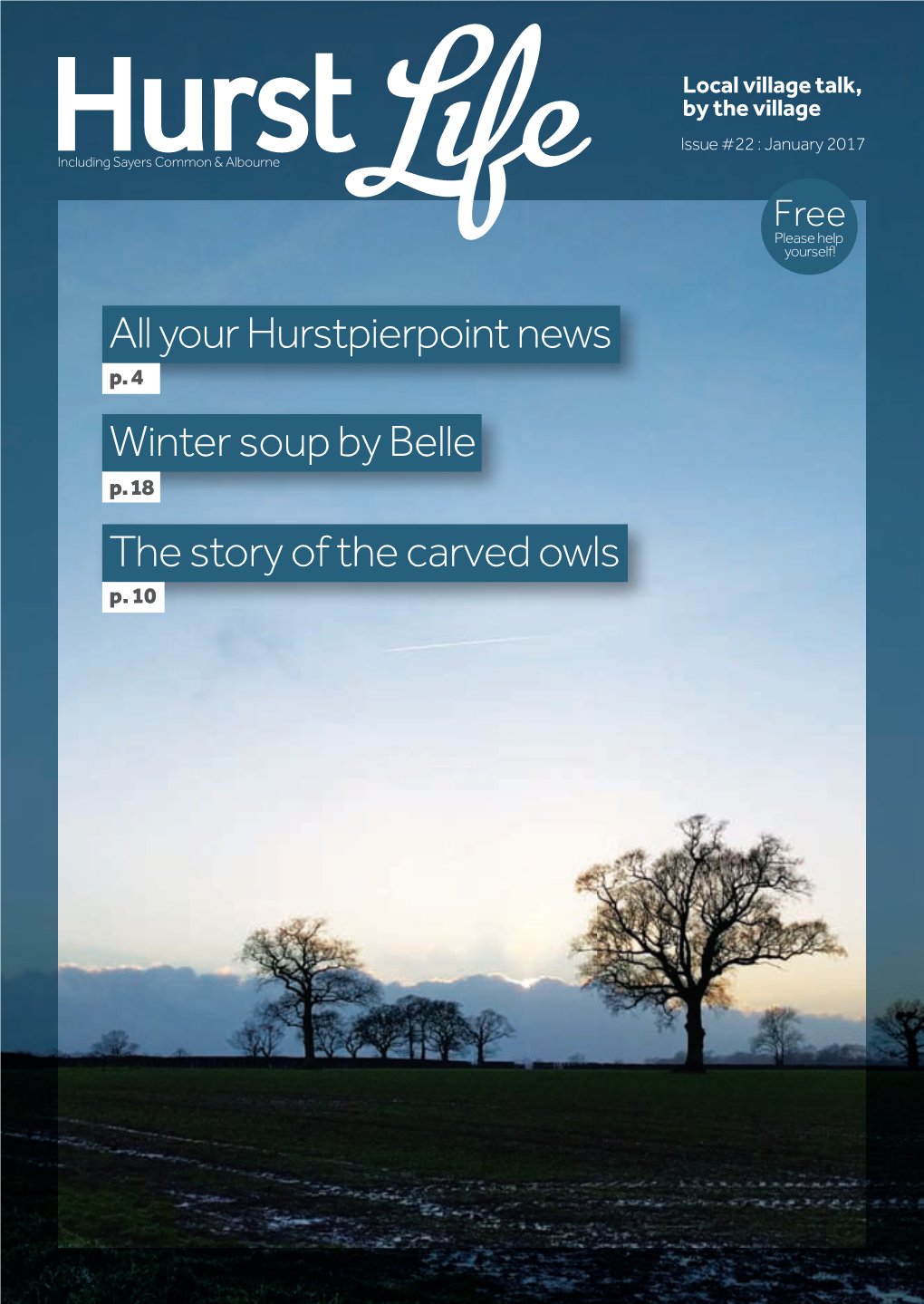 Your Hurstpierpoint News the Story of the Carved Owls Winter Soup by Belle