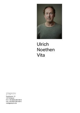 Ulrich Noethen Vita