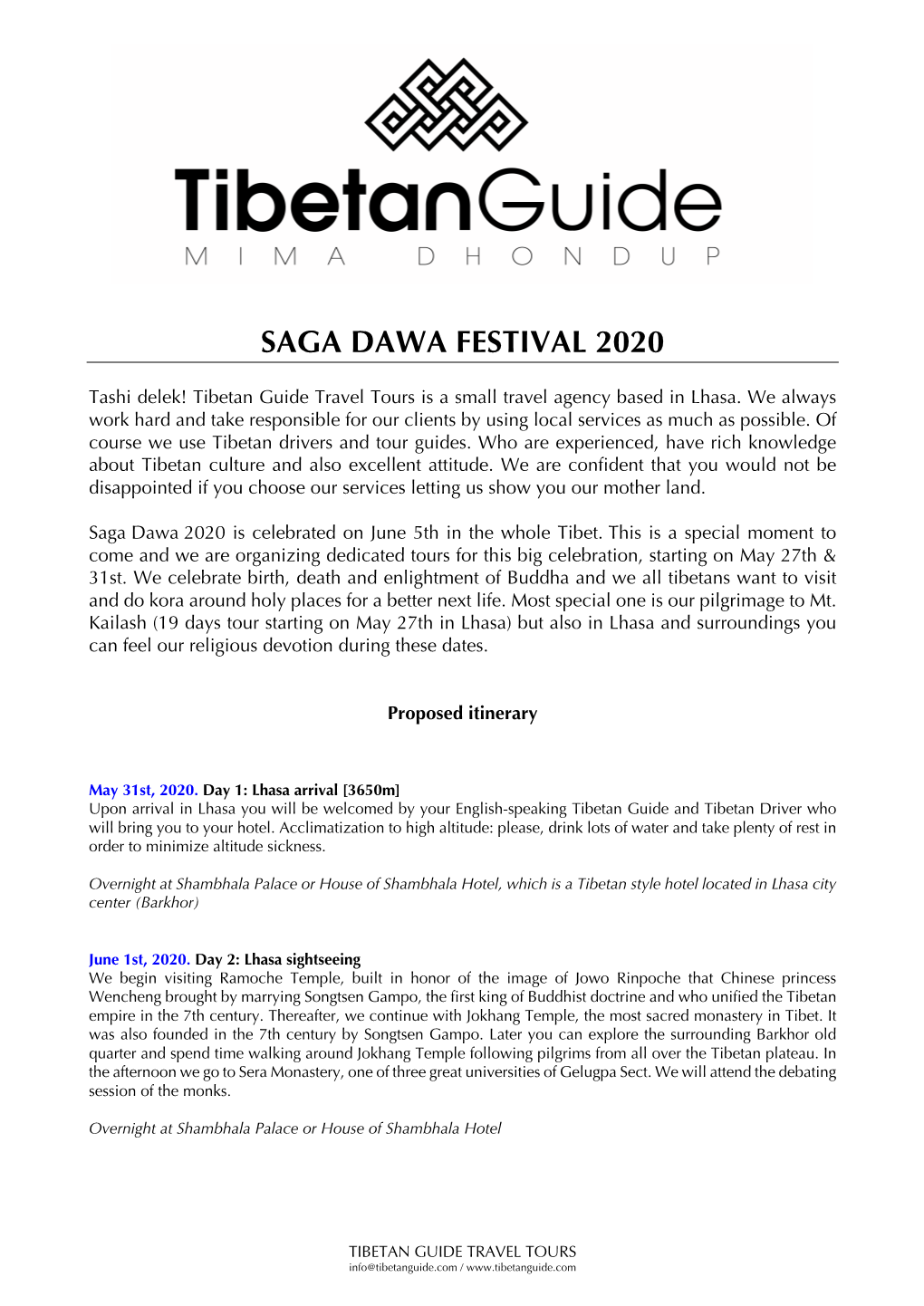Saga Dawa Festival 2020
