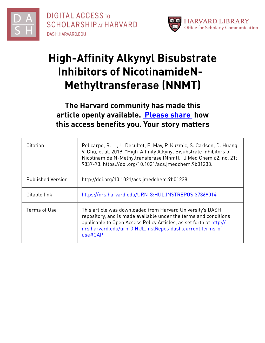 Methyltransferase (NNMT)