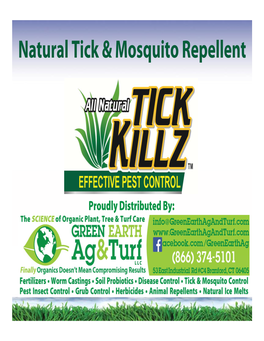Natural Tick & Mosquito Repellent