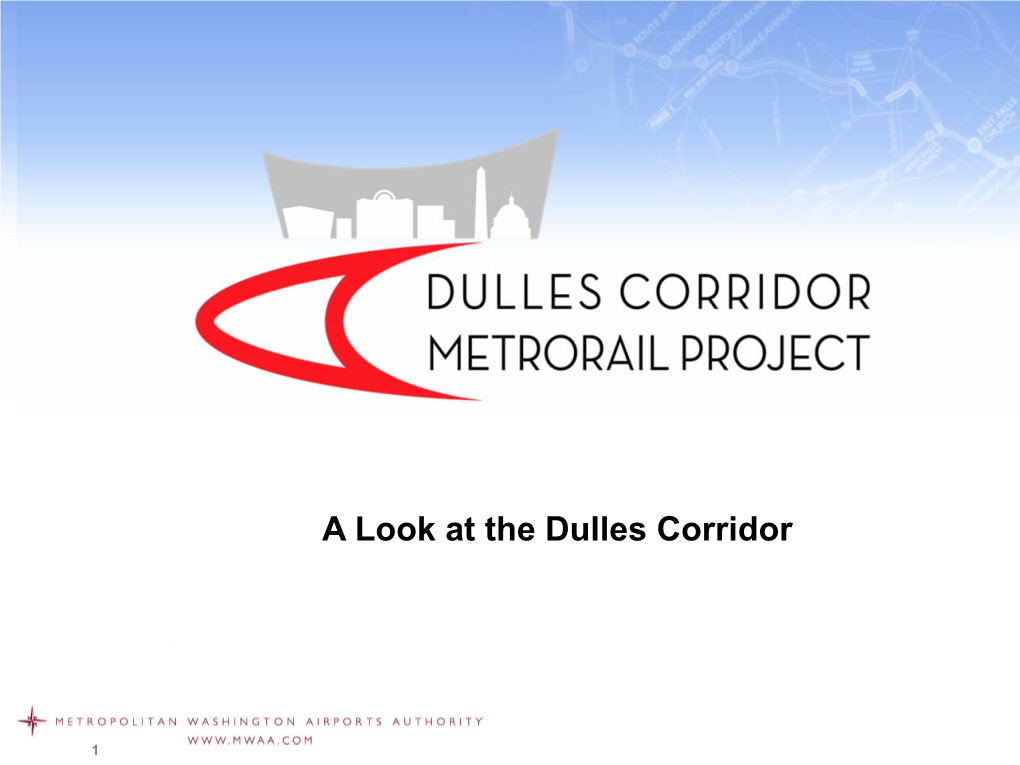 A Look at the Dulles Corridor