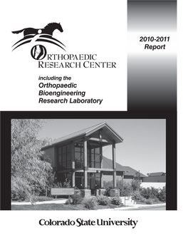 Orthopaedic Bioengineering Research Laboratory 2010-2011