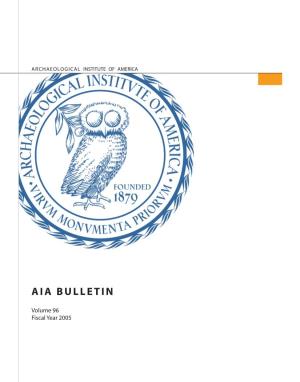 AIA Bulletin, Fiscal Year 2005