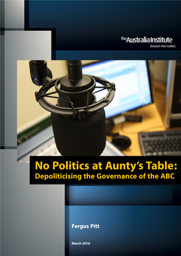 No Politics at Aunty's Table