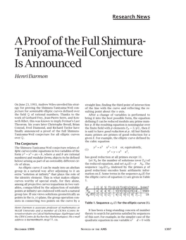 A Proof of the Full Shimura-Taniyama-Weil Conjecture