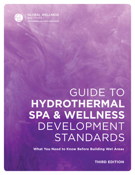 Guide to Hydrothermal Spa & Wellness Development