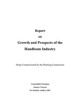 Growth and Prospects of the Handloom Industry