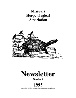 Missouri Herpetological Association Newsletter #8 (1995)