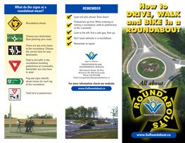 How to Drive, Walk & Bike in a Roundabout