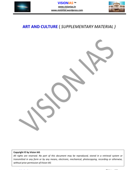 Art and Culture ( Supplementary Material )