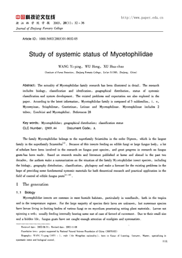 Study of Systemic Status