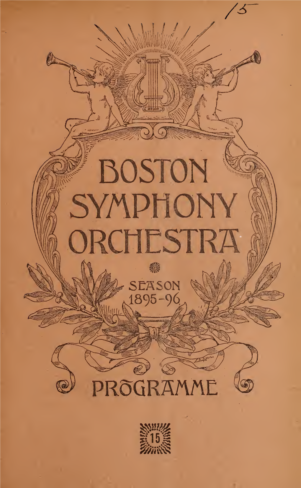 Boston Symphony Orchestra Concert Programs, Season 15, 1895-1896