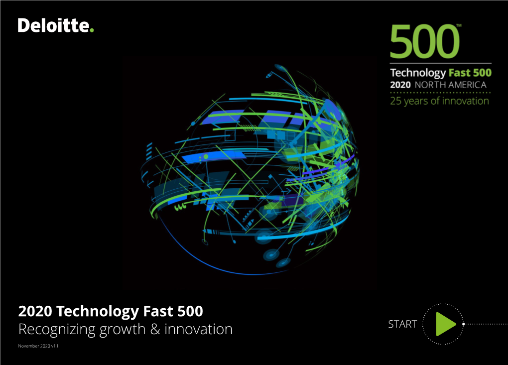 2020 Technology Fast 500 Recognizing Growth & Innovation