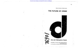 The Future of Crime T