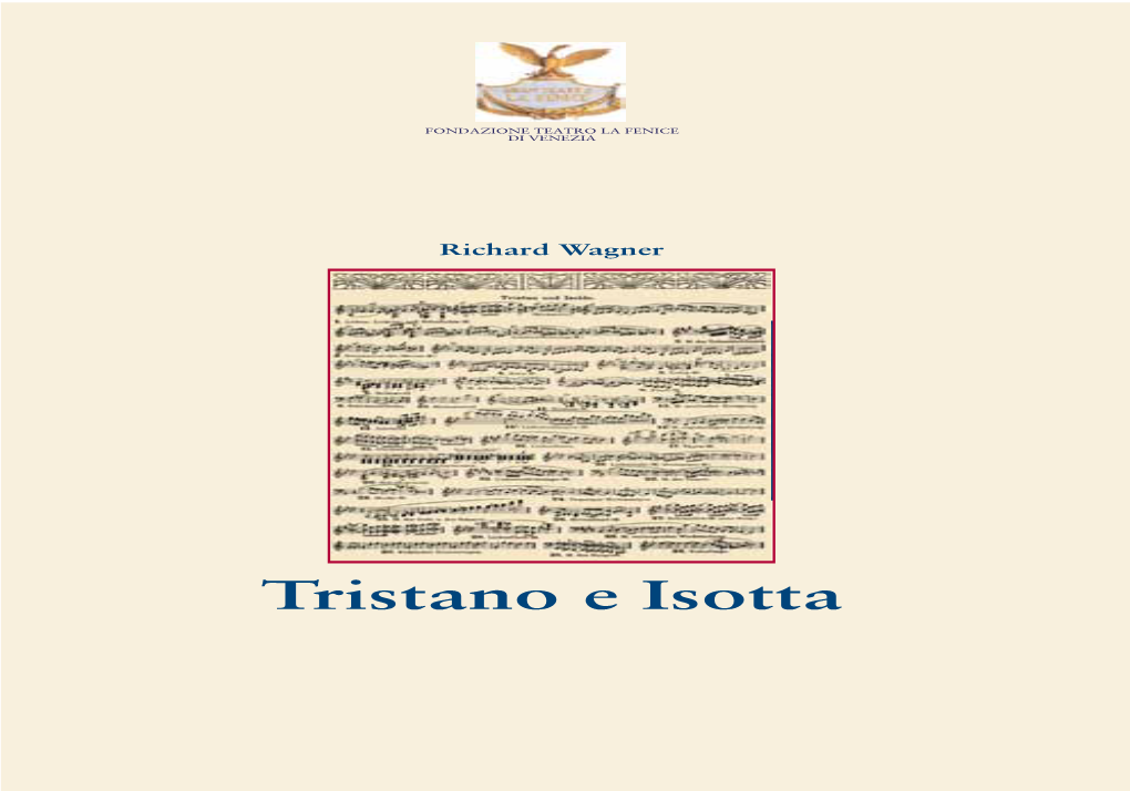 Tristano E Isotta Tristano Wagner Richard