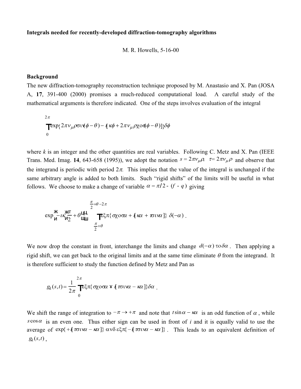 An Integral Needed for Recently-Developed Diffraction-Tomography Algorithms