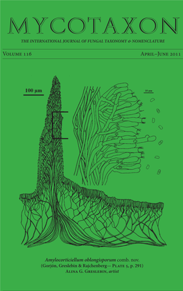 Volume 116: Cover, Table of Contents, Editorial