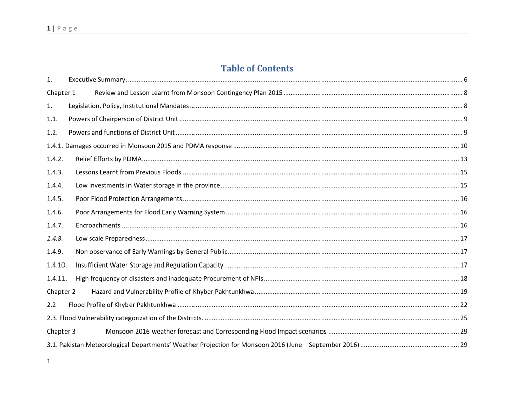 Table of Contents 1