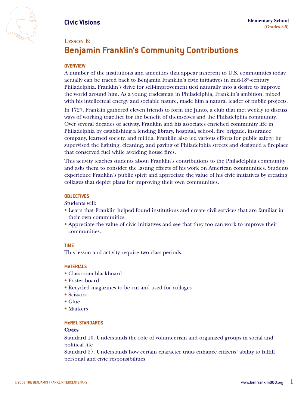 Benjamin Franklin's Community Contributions