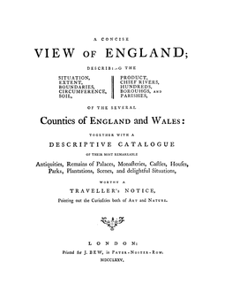 View of England;