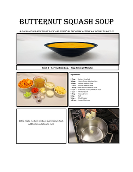 5 Butternut Squash Soup