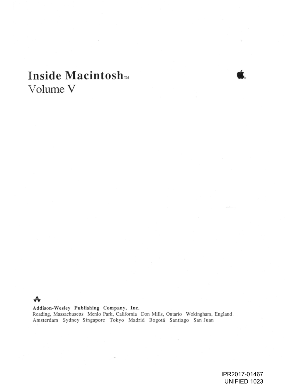 Inside Macintosh-, Volume V