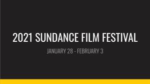 2021 Sundance Film Festival