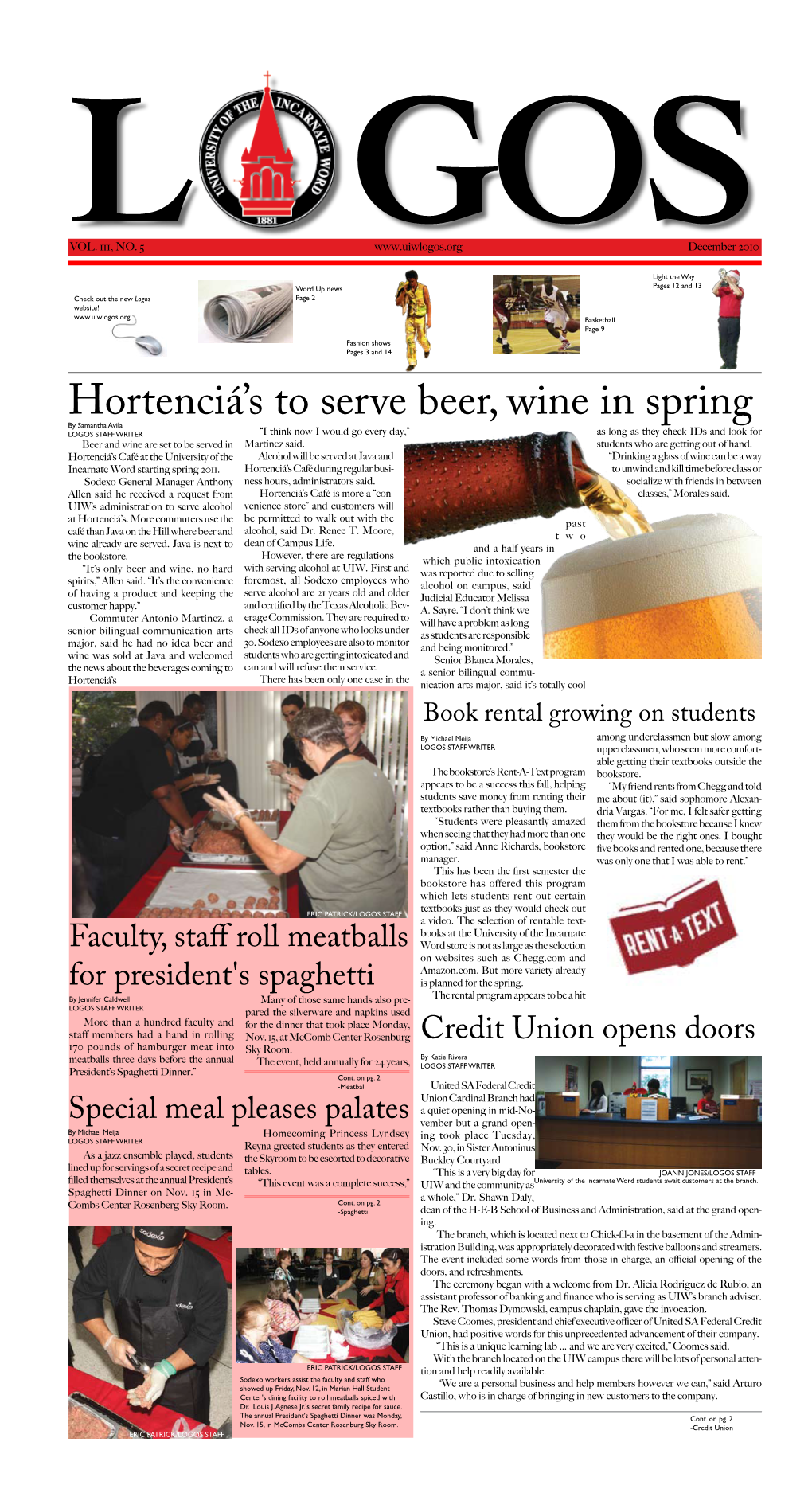 Hortenciá's to Serve Beer, Wine in Spring