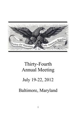 Thirty-Fourth Annual Meeting