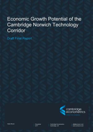 Economic Growth Potential of the Cambridge Norwich Technology Corridor