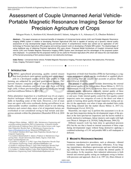 Assessment of Couple Unmanned Aerial Vehicle-Portable Magnetic