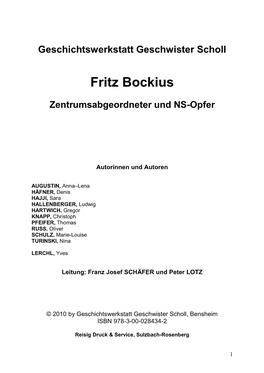 Fritz Bockius