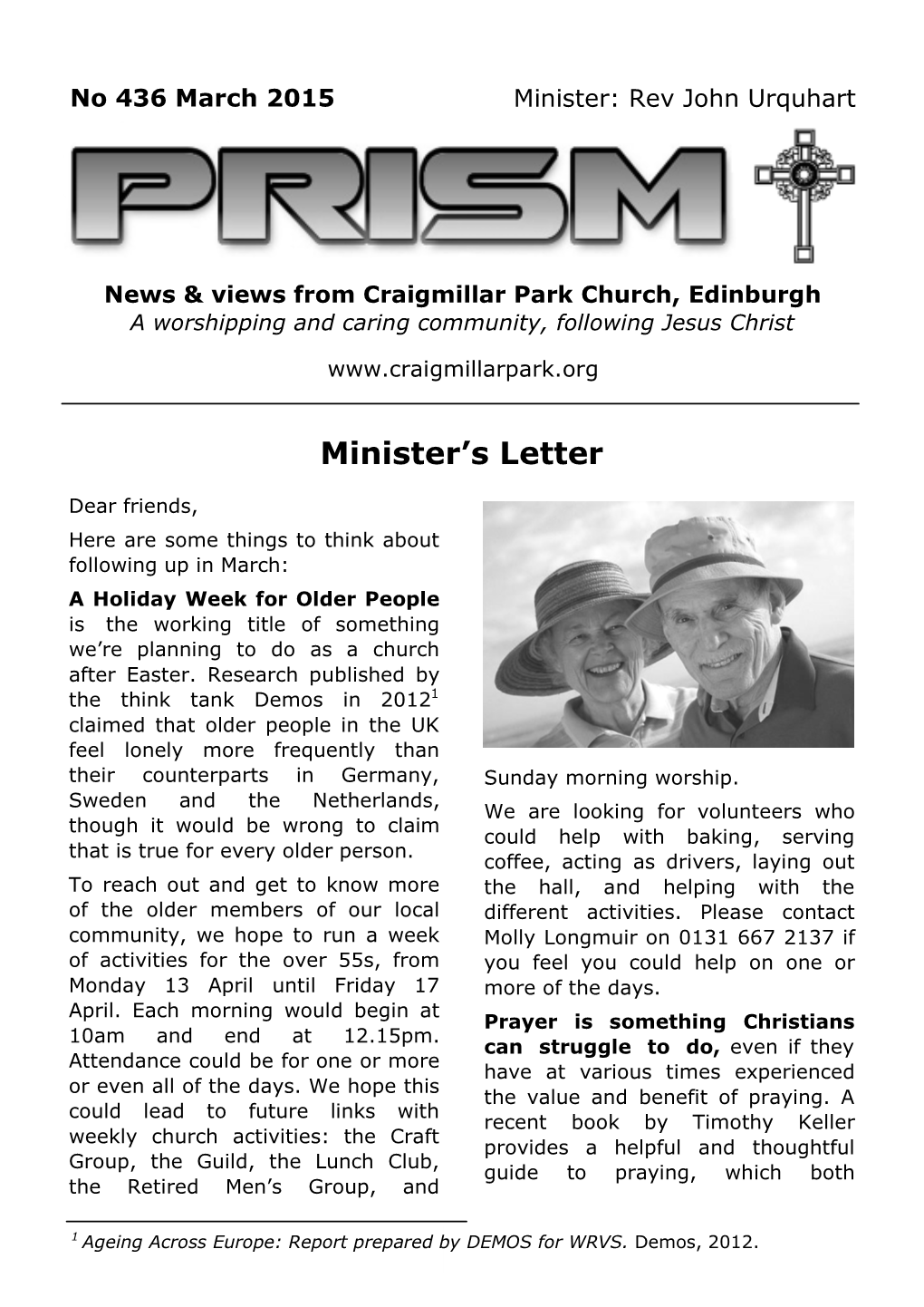 Minister's Letter