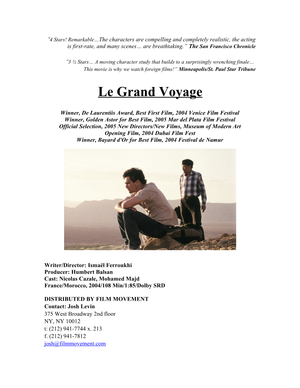 Le Grand Voyage