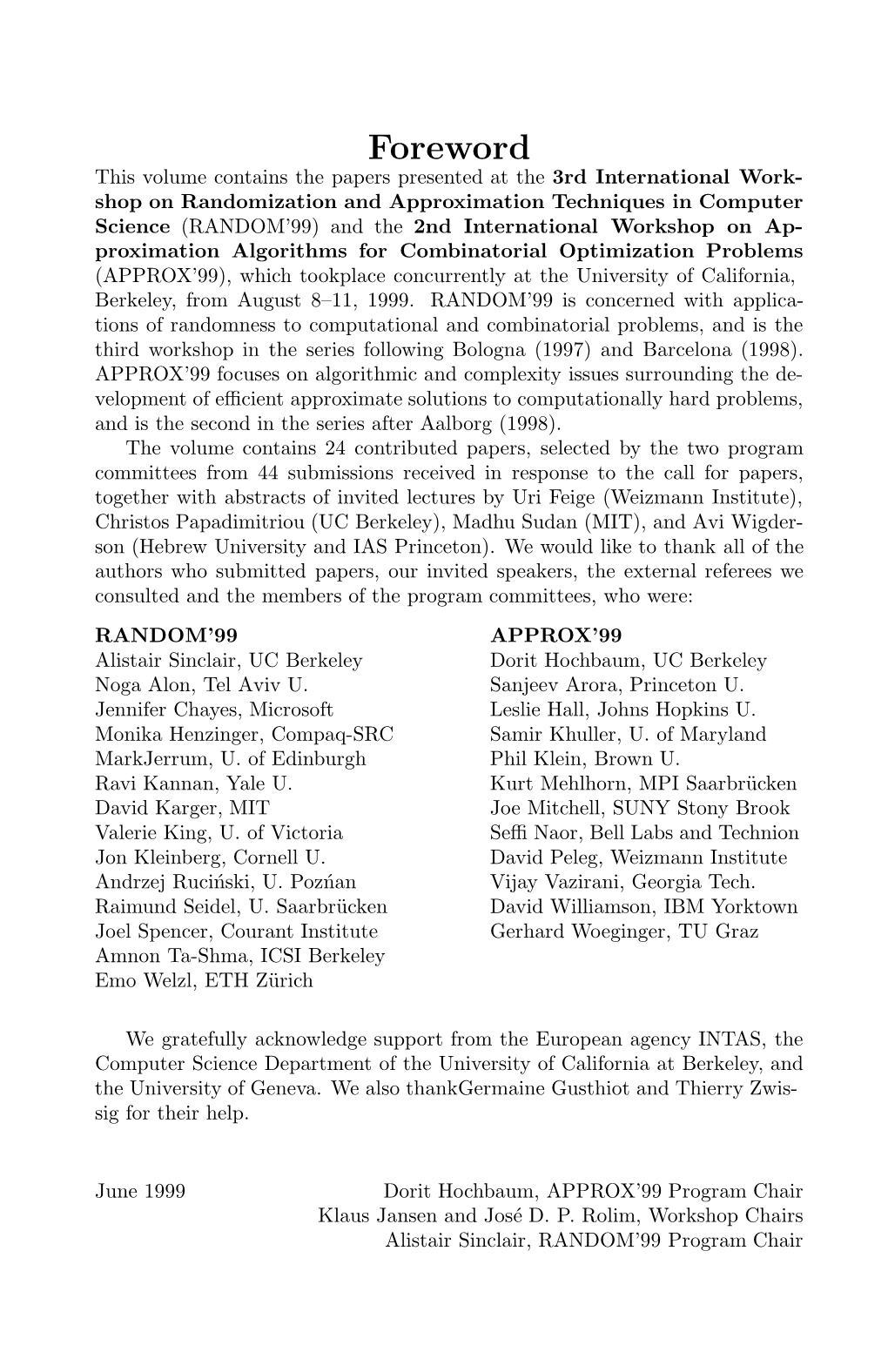 Randomization, Approximation, and Combinatorial Optimization