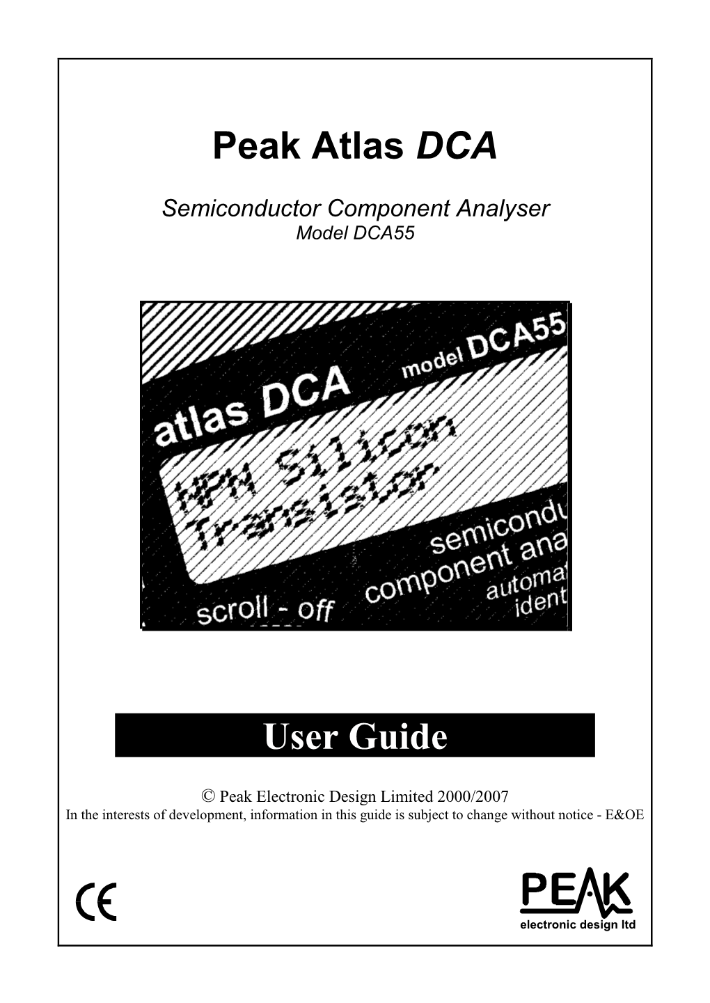 Peak Atlas DCA