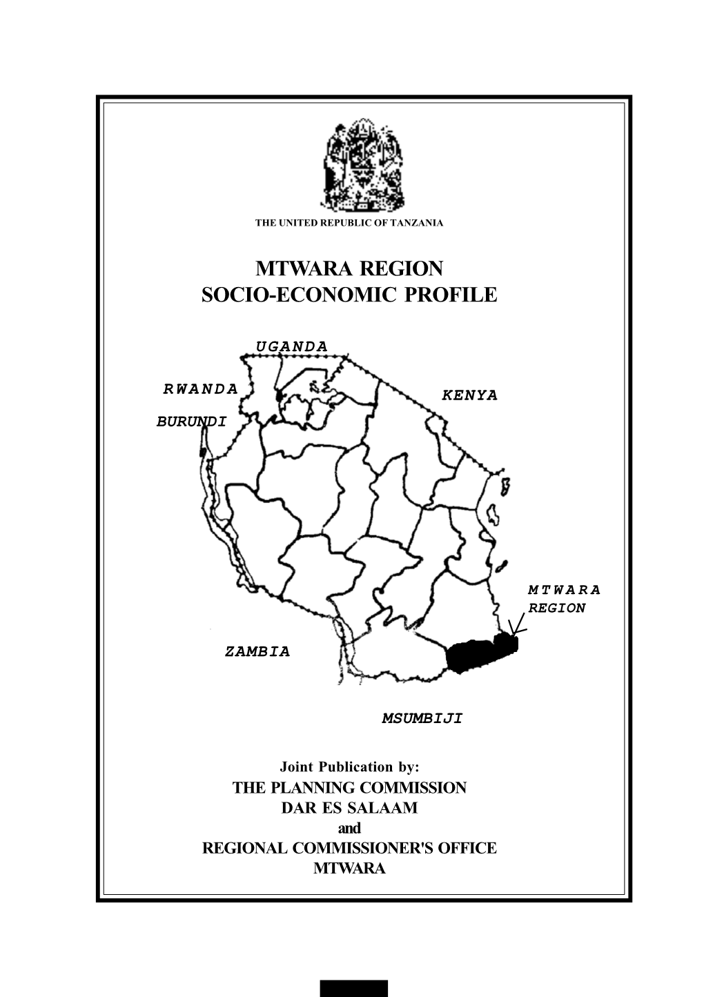 Mtwara Region Socio-Economic Profile