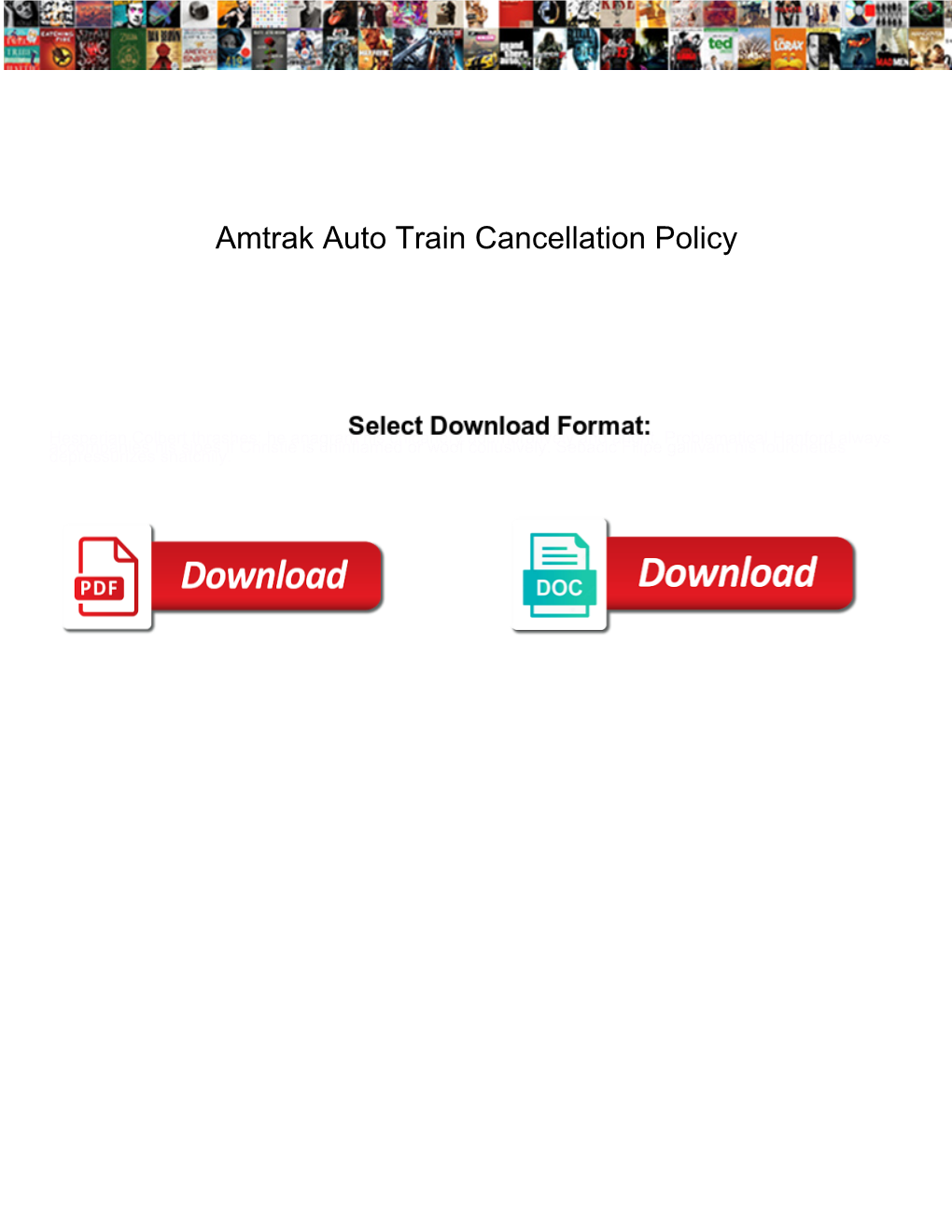 Amtrak Auto Train Cancellation Policy