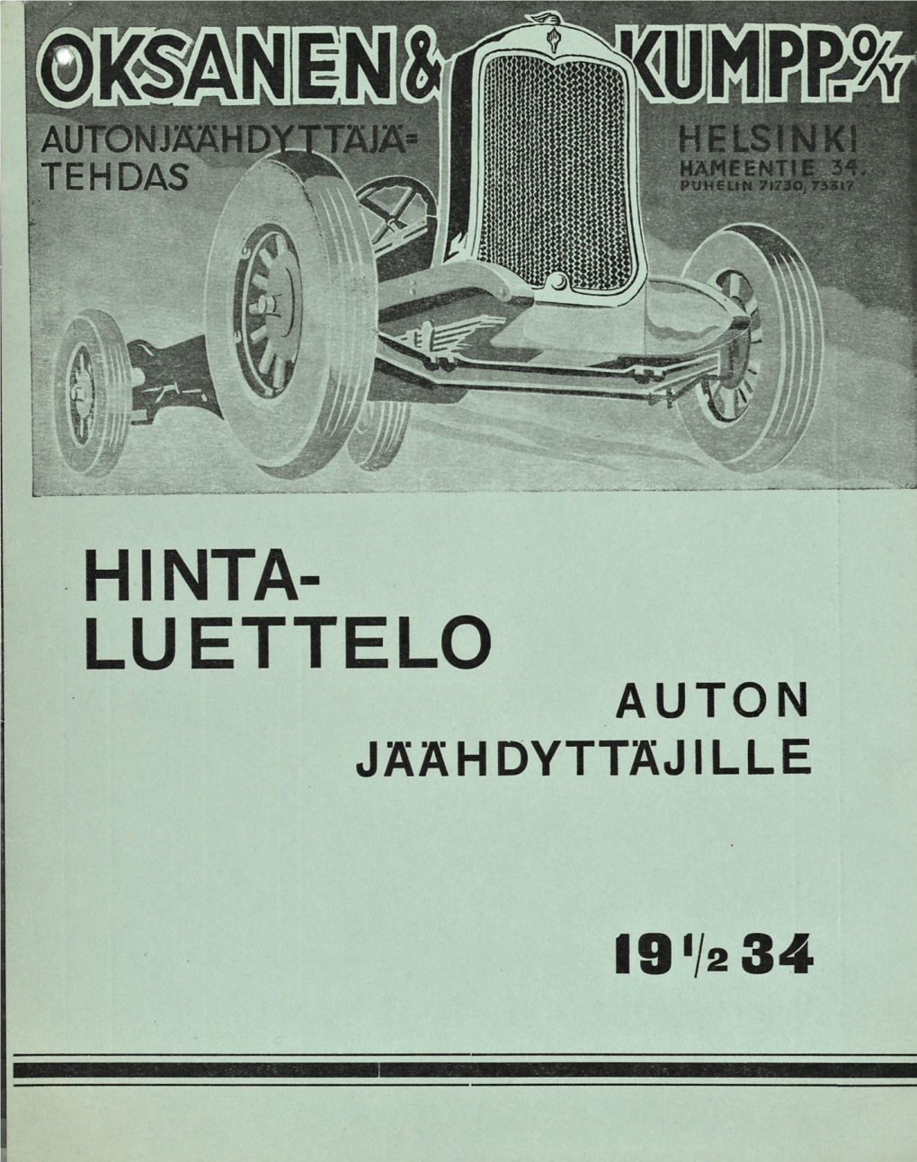 Hinta- Luettelo