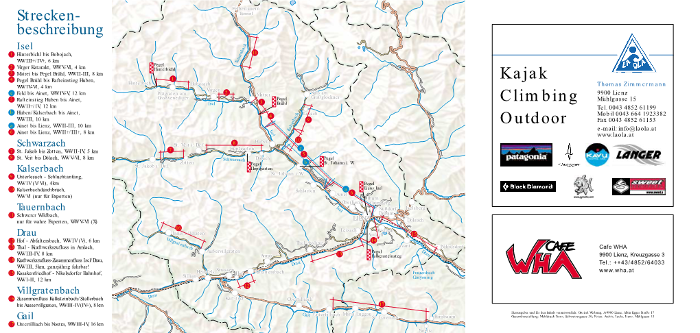 Kajakstrecken Osttirol
