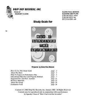 Study Guide For