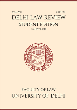 Delhi Law Review (Student Edition)