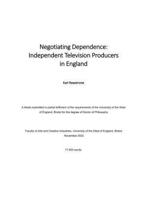 Independent Television Producers in England