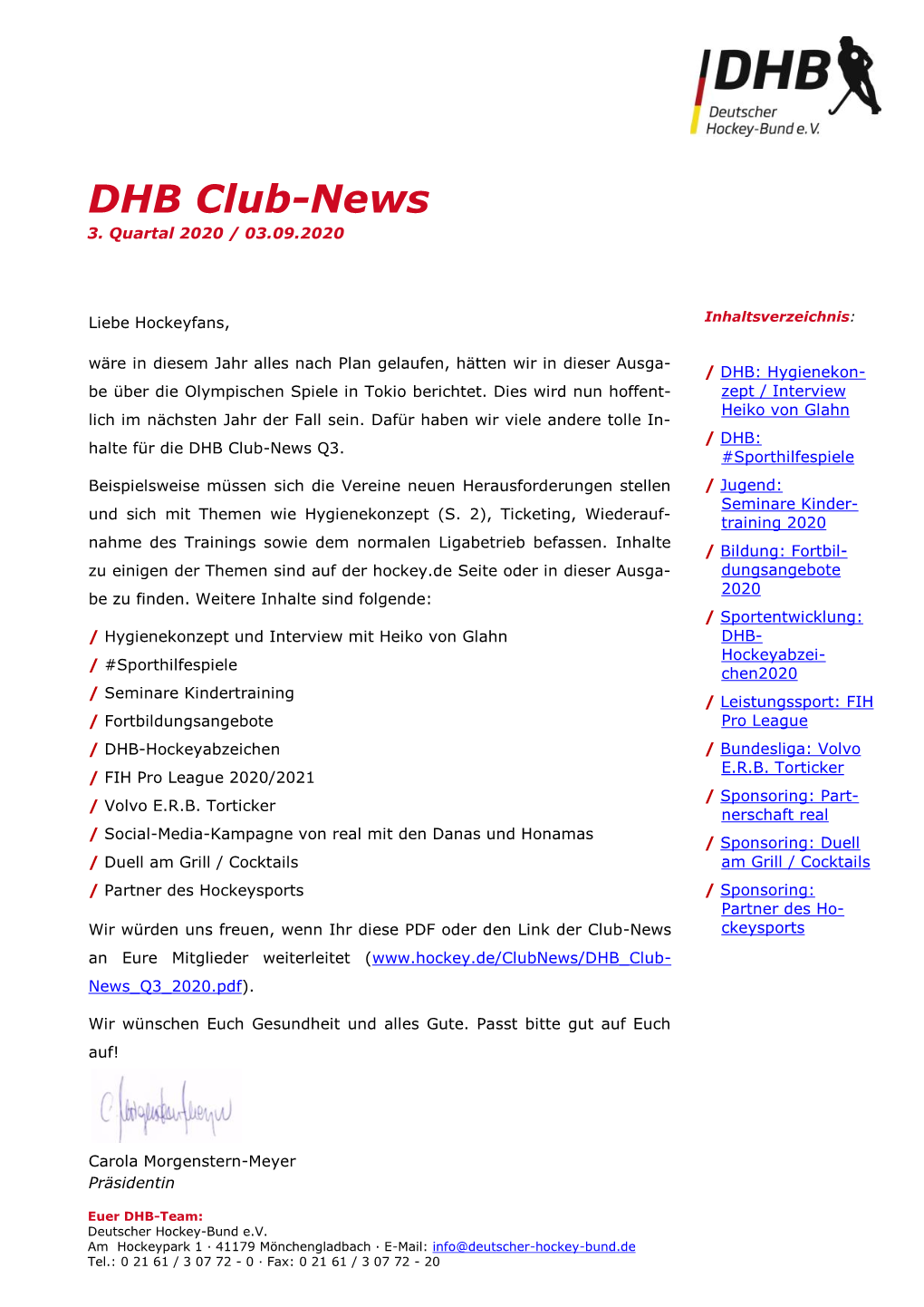 DHB Club-News 3