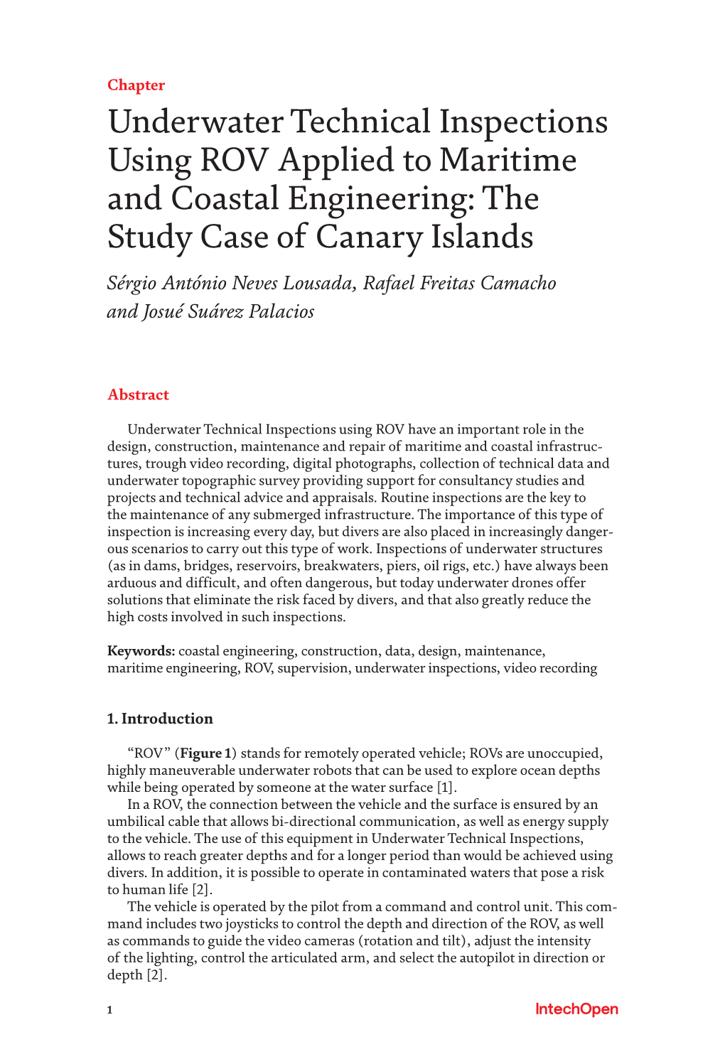 Underwater Technical Inspections Using ROV Applied to Maritime and Coastal Engineering