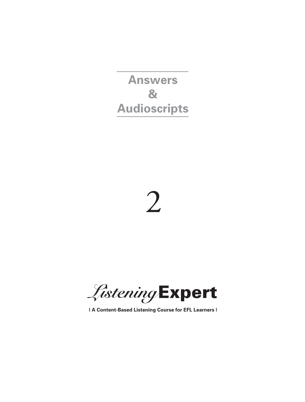 Answers & Audioscripts