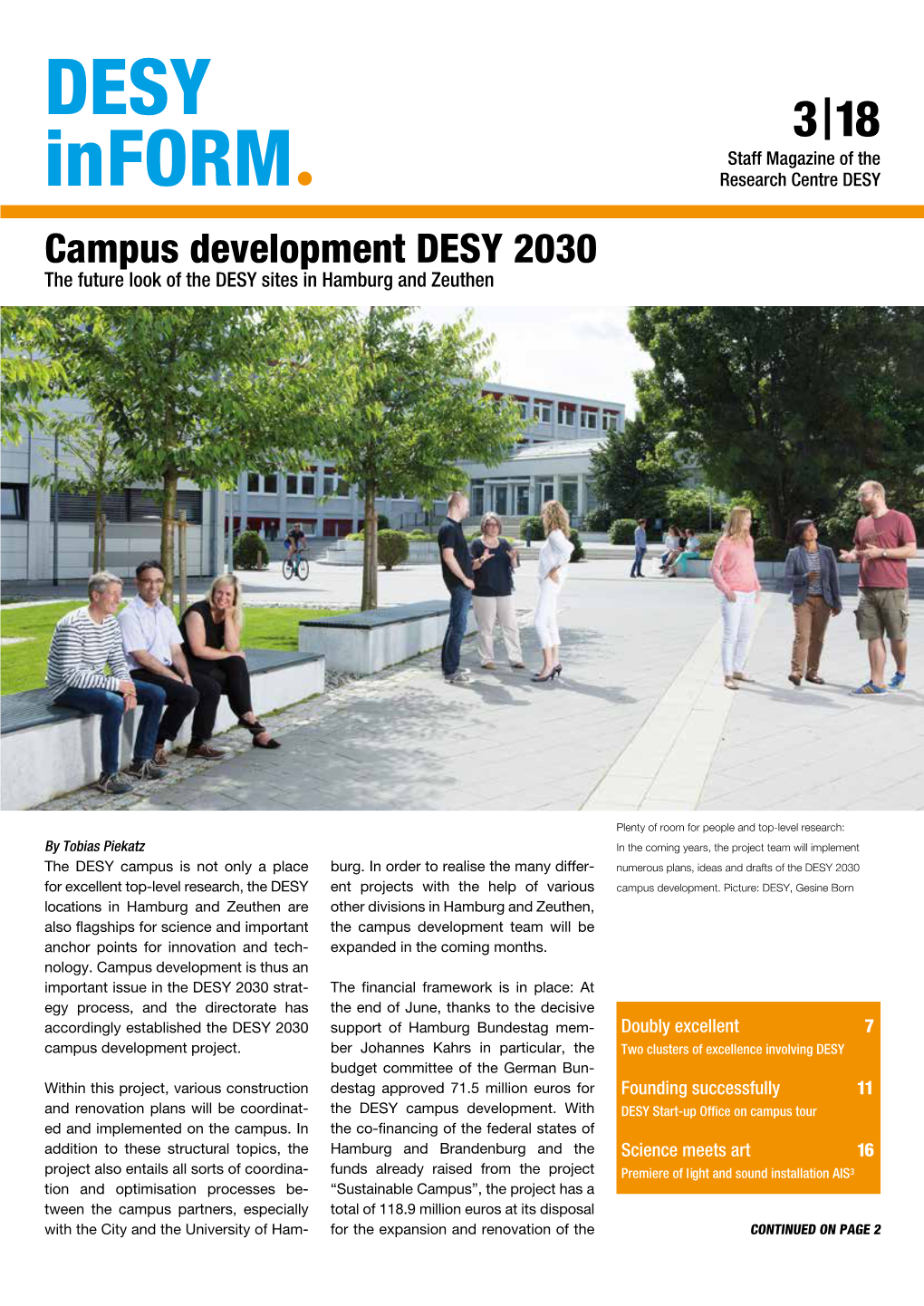 Campus Development DESY 2030 the Future Look of the DESY Sites in Hamburg and Zeuthen