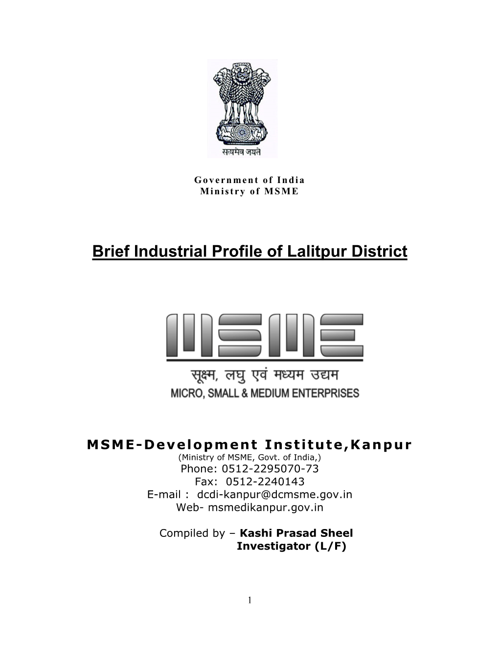 Brief Industrial Profile of Lalitpur District